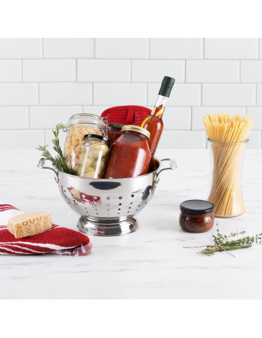 Colador de Acero Inoxidable All-Clad 5 Cuartos con Mango