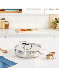 Sartén Cuisinart MultiClad Pro 5.5L con Tapa y Ayudante 2