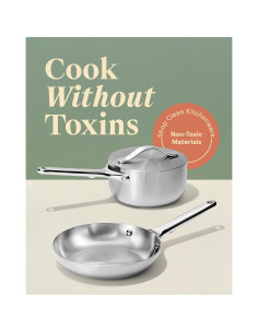 Dúo Mini de Acero Inoxidable Caraway - Sartén 20 cm y Cacerola 1.75 L 2