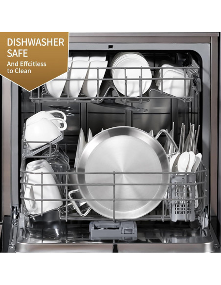 Sartén de Acero Inoxidable 33 cm LOLYKITCH, Apta para Horno y Lavavajillas