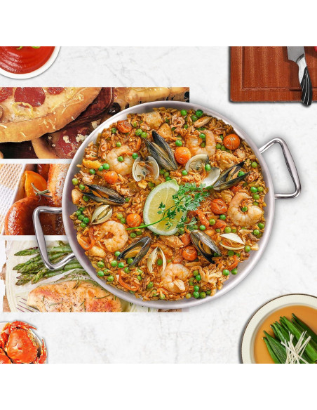 Sartén de Acero Inoxidable 33 cm LOLYKITCH, Apta para Horno y Lavavajillas