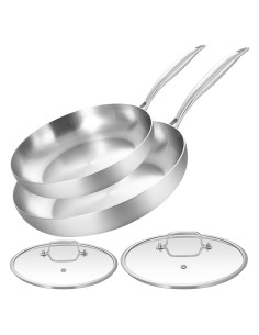 Juego de Sartenes de Acero Inoxidable Loly-set-2 10-12 Pulgadas
