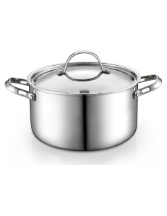 Cacerola de Acero Inoxidable Cooks Standard 6 Cuartos Inducción