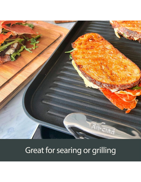 Sartén Grill All-Clad HA1 Antiadherente 33x51 cm Negro
