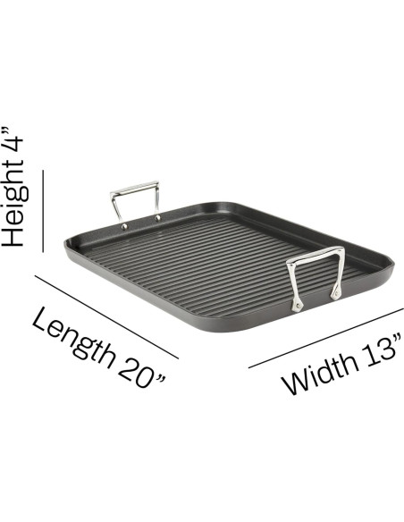 Sartén Grill All-Clad HA1 Antiadherente 33x51 cm Negro