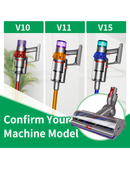 Cabezal de limpieza Klypticfit para Dyson V10 V11 V15 27 cm