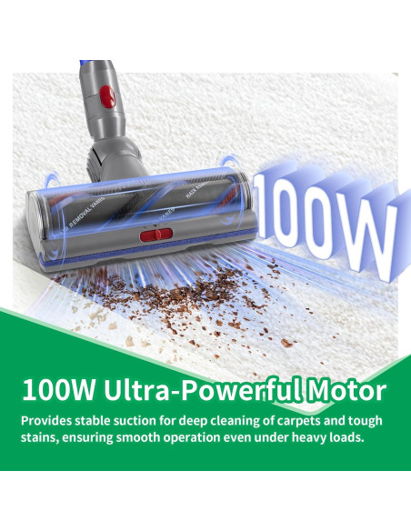 Cabezal de limpieza Klypticfit para Dyson V10 V11 V15 27 cm