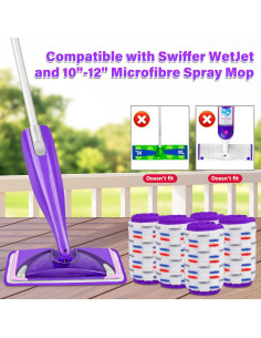 21 Almohadillas Reutilizables para Mopa Swiffer WetJet Microfibra 2