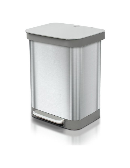 Cubeta de Basura de Acero Inoxidable Glad 49L con Tapa y Pedal Cubeta de Basura de Acero Inoxidable Glad 49L con Tapa y Pedal