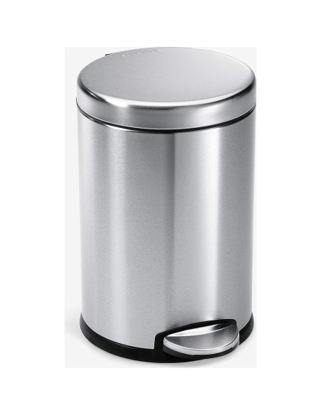 Cubo de Basura Redondo 30L simplehuman Acero Inoxidable Cepillado