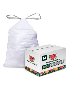 Bolsas de Basura Melon Basics Código M 45L 100 Unidades Sin Fragancia