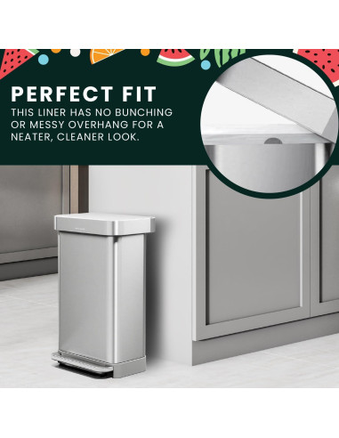 Bolsas de Basura Melon Basics Código M 45L 100 Unidades Sin Fragancia