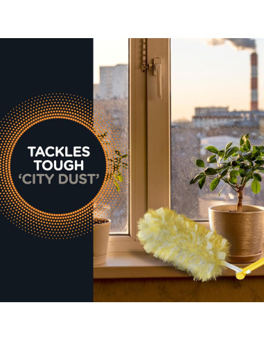 Kit de Limpieza Swiffer 360 Dusters con Mango Extensible - 4 Piezas