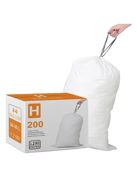 Bolsas de Basura Joylake Código H 200 Unidades 30-35 Litros