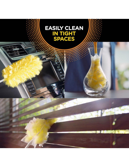 Kit de Limpieza Swiffer 360 Dusters con Mango Extensible - 4 Piezas