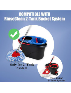 Cabezas de Mop de Microfibra kCarpoly - 6 Paquetes Compatibles 2