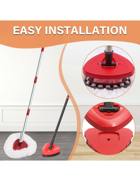 Cabezas de Mop Reemplazables O-Cedar EasyWring + Cepillo