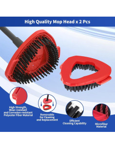 Paquete de 10 Reemplazos de Cabezas de Mop O-Cedar - 2 Cabezas + 8 Recargas Microfibra 2