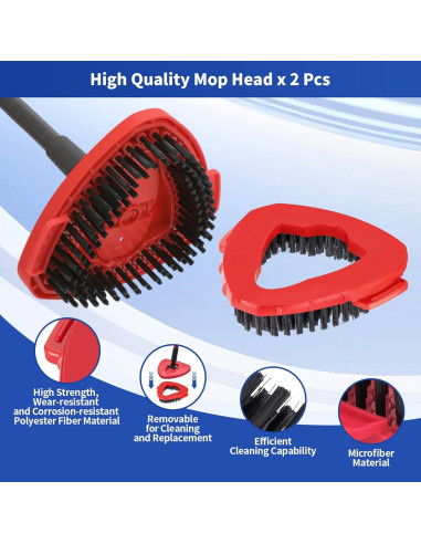Paquete de 10 Reemplazos de Cabezas de Mop O-Cedar - 2 Cabezas + 8 Recargas Microfibra
