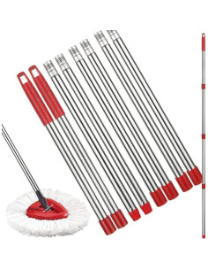 Mango de Repuesto para Mop Giratorio SHUESS 2 Piezas 39.9 a 144.8 cm 2