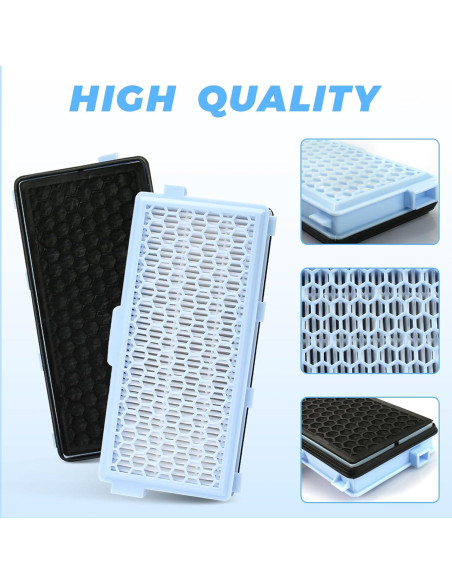 Filtro HEPA AirClean 50 Alocs para Aspiradora Miele - 2 Paquetes