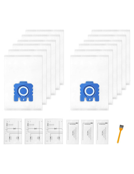 Paquete de 12 Bolsas de Aire 3D Gepphill para Aspiradora Miele