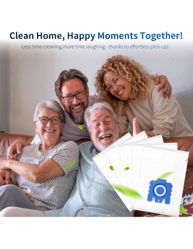 Paquete de 12 Bolsas de Aire 3D Gepphill para Aspiradora Miele