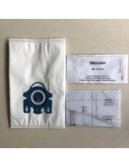 15 Bolsas de Aspiradora Miele GN + Filtros AirClean 3D