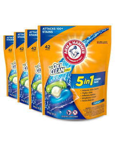 Detergente Líquido Arm & Hammer Plus OxiClean 5-en-1 4 Paquetes