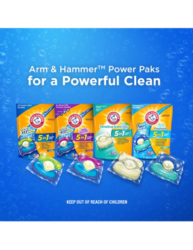 Detergente Líquido Arm & Hammer Plus OxiClean 5-en-1 4 Paquetes
