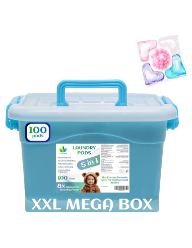 Cápsulas de Lavandería Eco Fresh 5-en-1 - 100 Unidades Aroma Floral