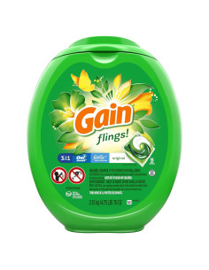 Gain Flings! Cápsulas Detergente Ropa HE Aroma Original 96 Unidades