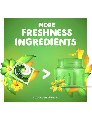 Gain Flings! Cápsulas Detergente Ropa HE Aroma Original 96 Unidades