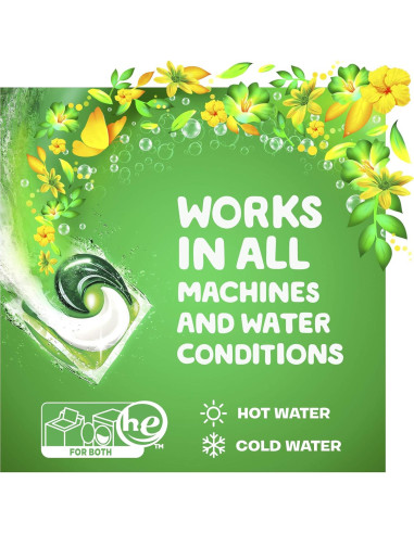 Gain Flings! Cápsulas Detergente Ropa HE Aroma Original 96 Unidades