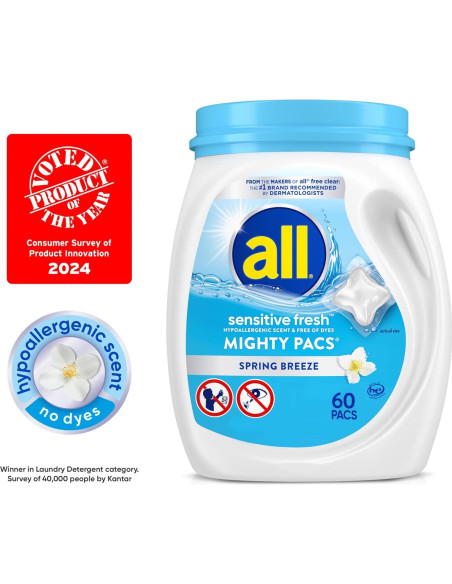 Detergente de Lavandería All Fresco Sensible 60 Dosis