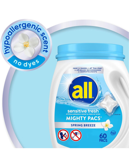 Detergente de Lavandería All Fresco Sensible 60 Dosis