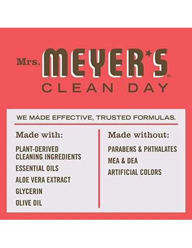 Jabón Líquido para Manos Mrs. Meyer's Ruibarbo 3 x 370 ml