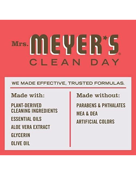 Jabón Líquido para Manos Mrs. Meyer's Ruibarbo 3 x 370 ml