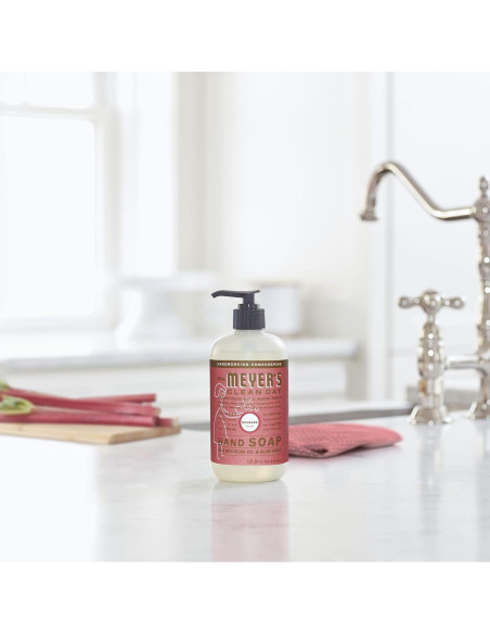 Jabón Líquido para Manos Mrs. Meyer's Ruibarbo 3 x 370 ml