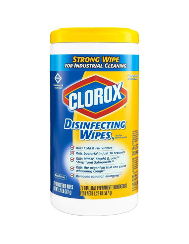 Toallitas Desinfectantes Clorox 815927 Limón 63 Unidades
