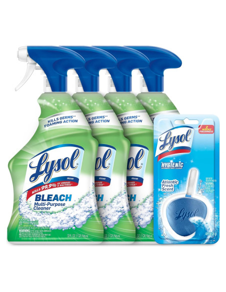 Limpiador Multiusos Lysol con Blanqueador 946ml - Pack de 4 Limpiador Multiusos Lysol con Blanqueador 946ml - Pack de 4