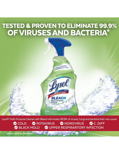 Limpiador Multiusos Lysol con Blanqueador 946ml - Pack de 4 Limpiador Multiusos Lysol con Blanqueador 946ml - Pack de 4