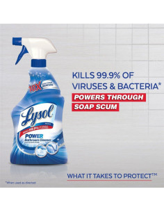 Limpiador Espumoso para Baños Lysol Power 622ml - Paquete de 6 2