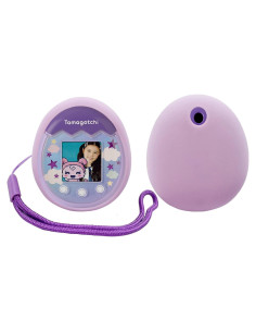 Funda de Silicona y Cordón xcivi para Tamagotchi Pix Púrpura