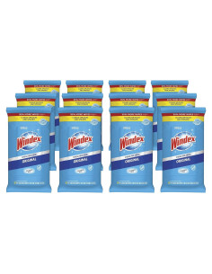 Toallitas Húmedas Windex para Vidrio y Superficies 38 Unidades