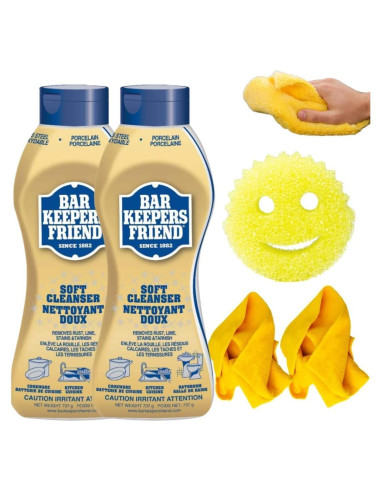 Limpiador Multiusos Suave Bar Keepers Friend 737g - 2 Botellas