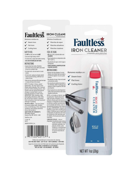 Limpiador de Plancha Caliente Faultless 28g - Eficaz y No Tóxico