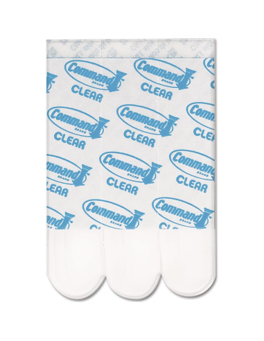 Tiras de recarga medianas 3M Command Clear - 9 unidades