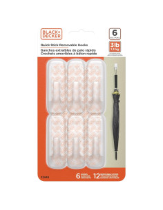 Ganchos de Pared BLACK+DECKER Adhesivos Removibles 1.36 kg