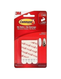 Tiras de recarga medianas Command, 36 tiras, paquete de 4